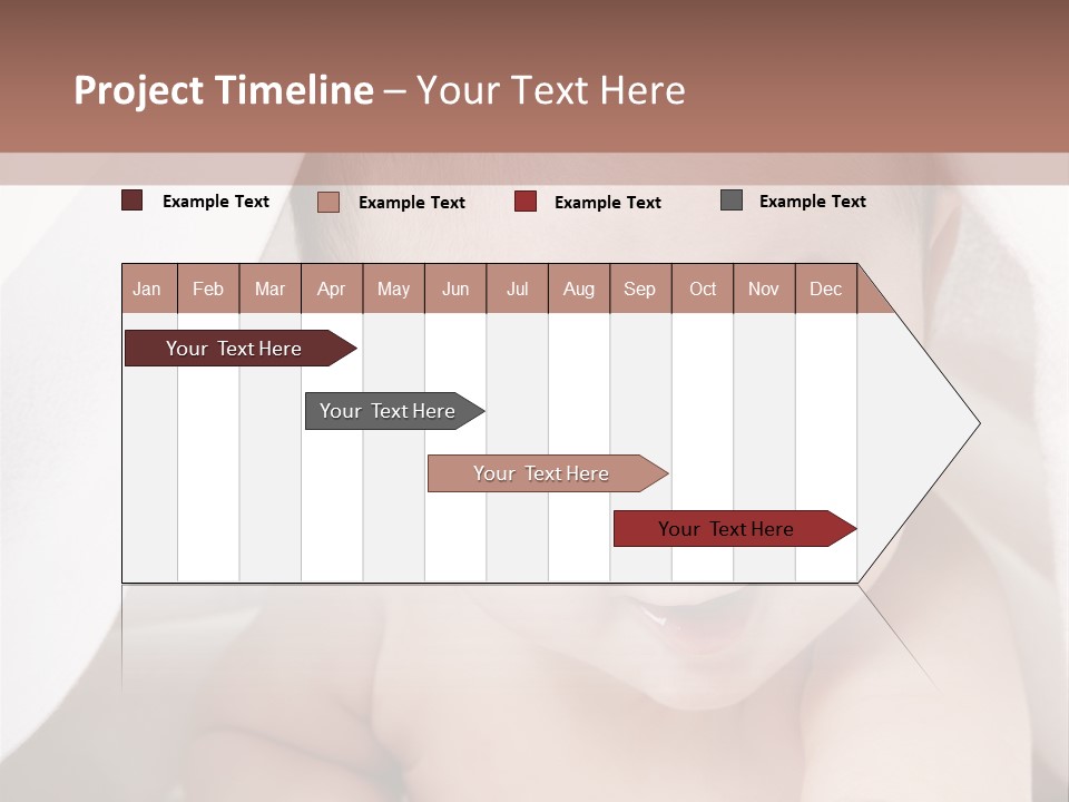 Baby Under The Covers PowerPoint Template