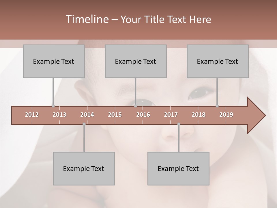 Baby Under The Covers PowerPoint Template