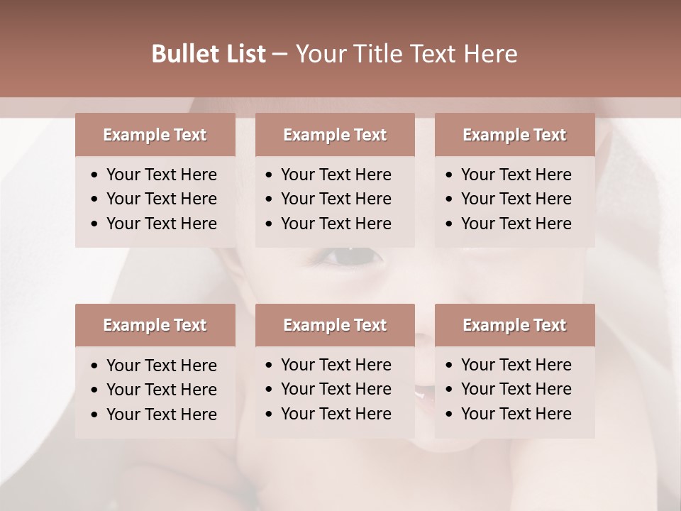 Baby Under The Covers PowerPoint Template