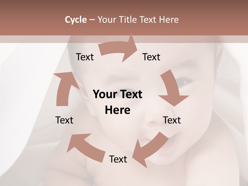 Baby Under The Covers PowerPoint Template