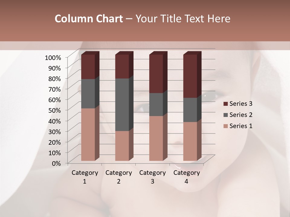 Baby Under The Covers PowerPoint Template