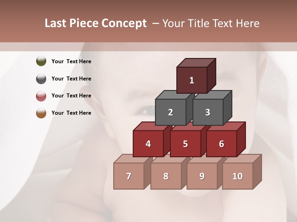 Baby Under The Covers PowerPoint Template