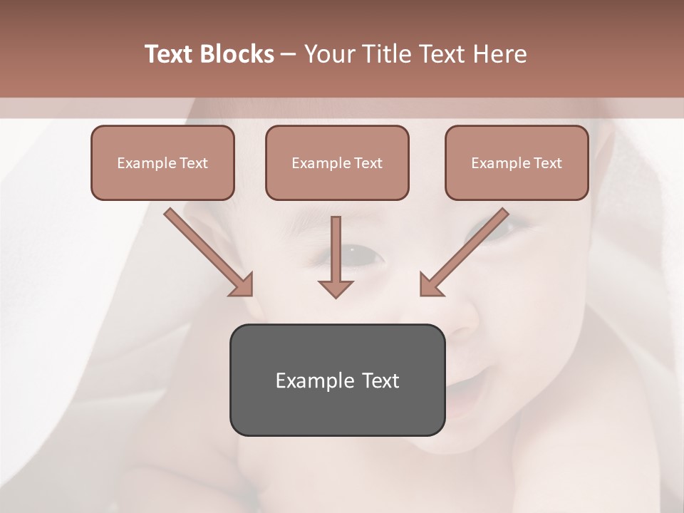 Baby Under The Covers PowerPoint Template