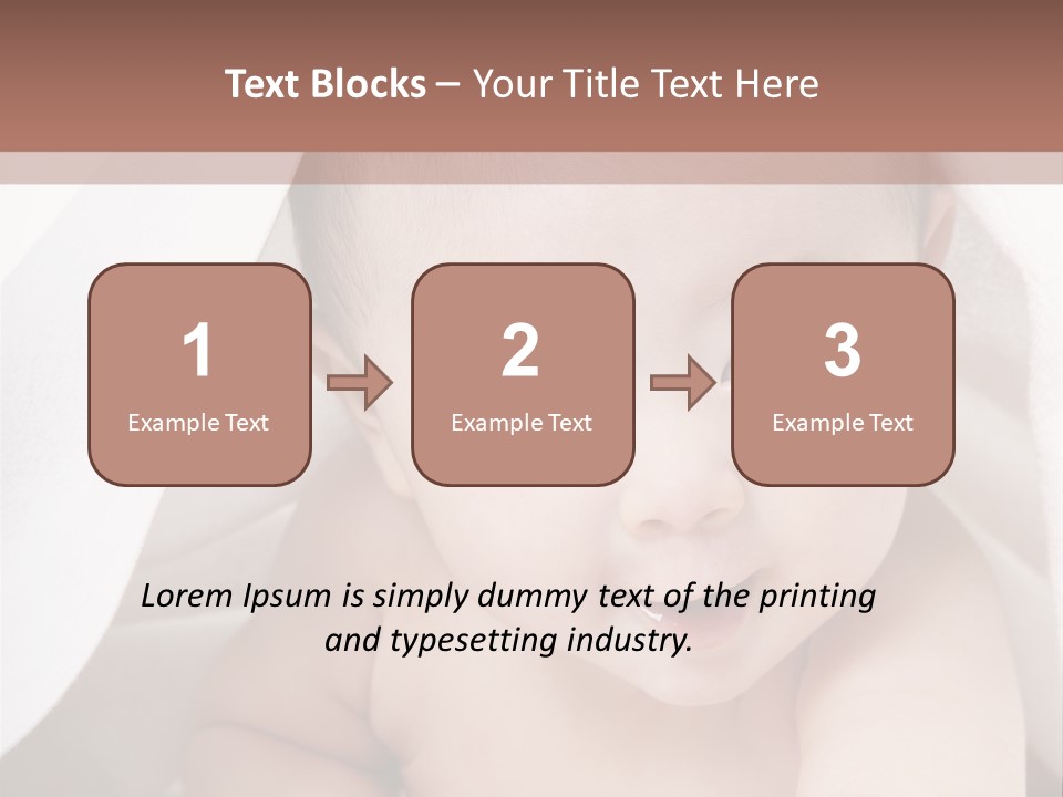 Baby Under The Covers PowerPoint Template