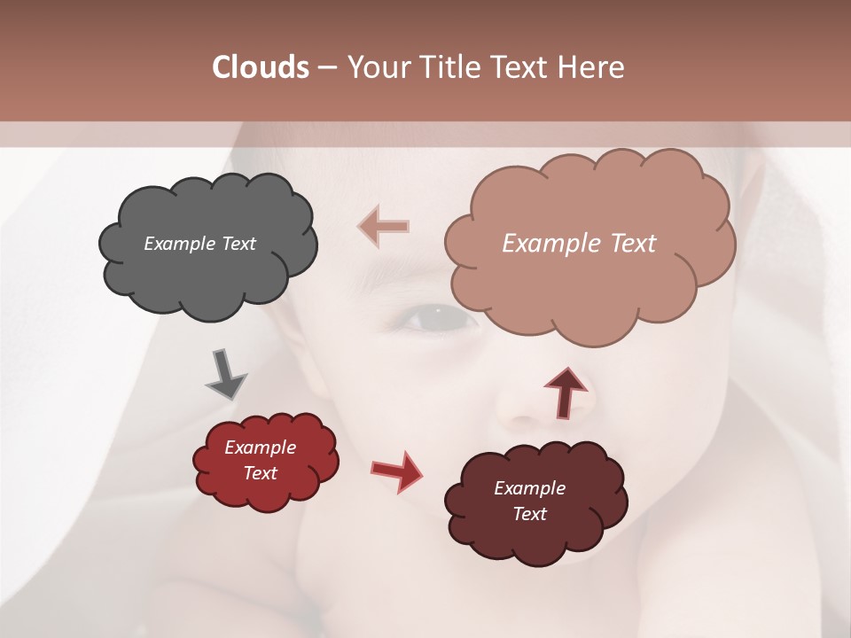 Baby Under The Covers PowerPoint Template