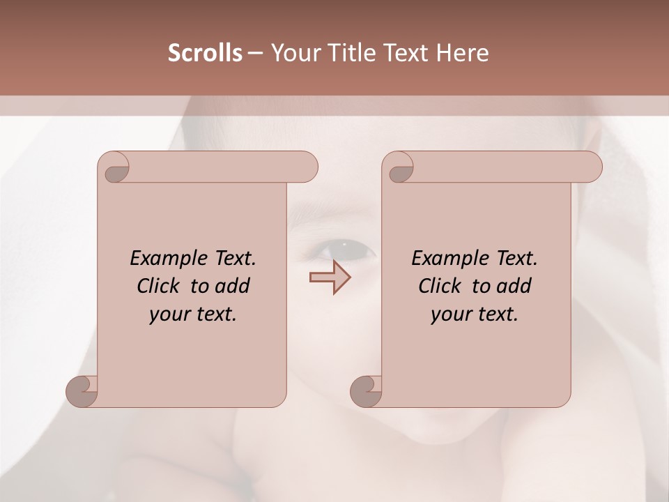 Baby Under The Covers PowerPoint Template