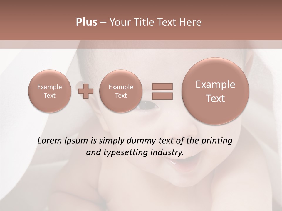 Baby Under The Covers PowerPoint Template