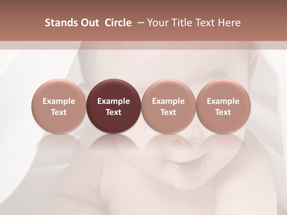 Baby Under The Covers PowerPoint Template