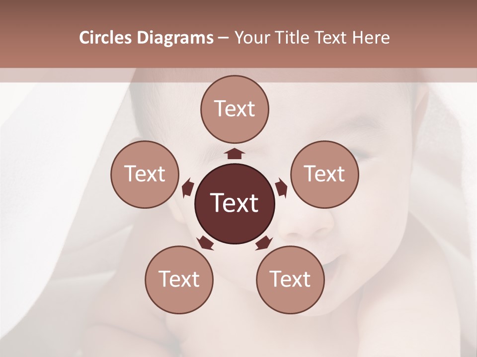 Baby Under The Covers PowerPoint Template