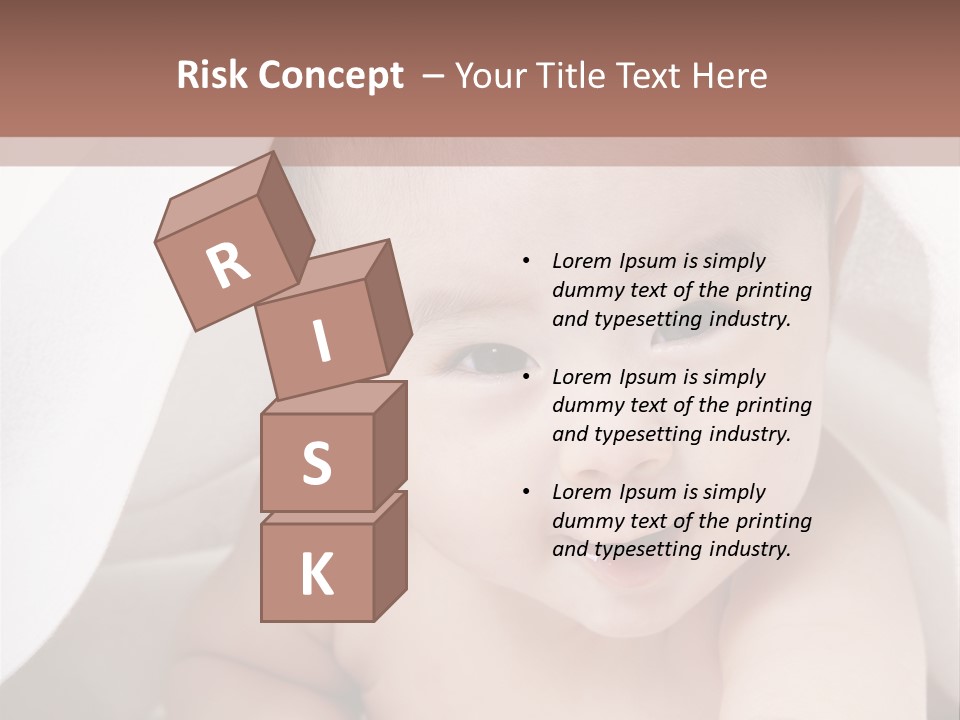 Baby Under The Covers PowerPoint Template