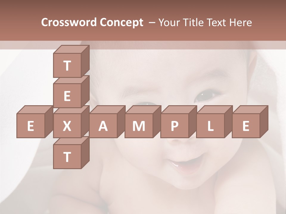 Baby Under The Covers PowerPoint Template