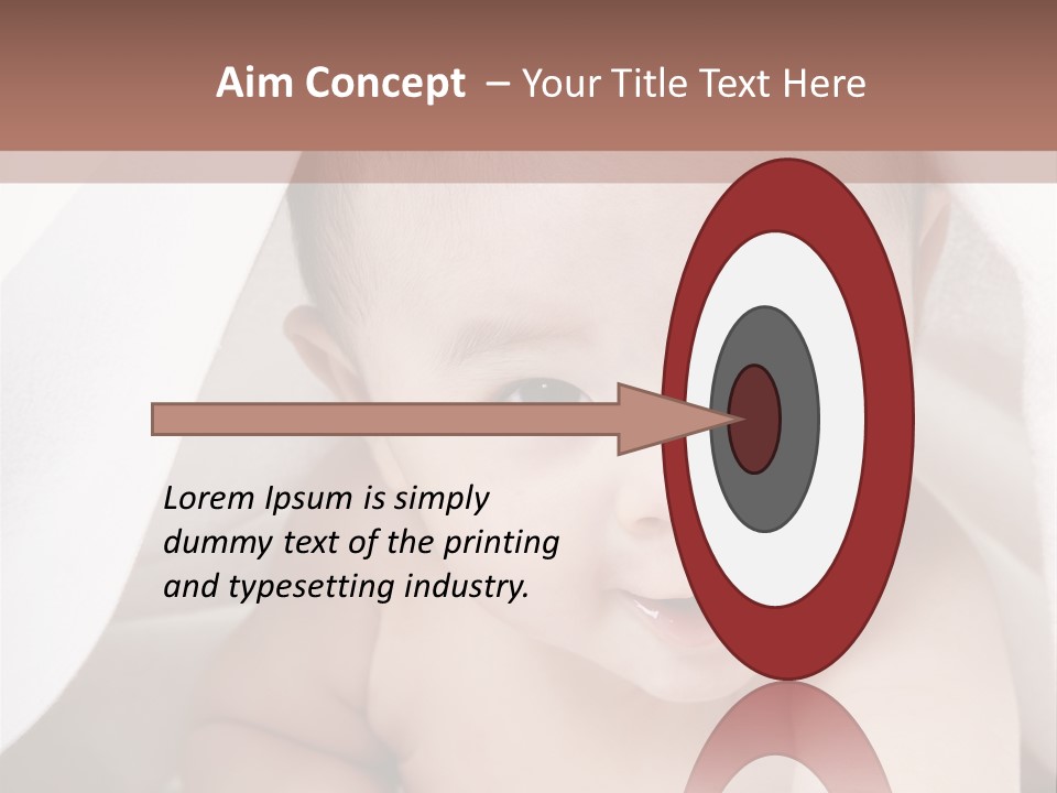 Baby Under The Covers PowerPoint Template