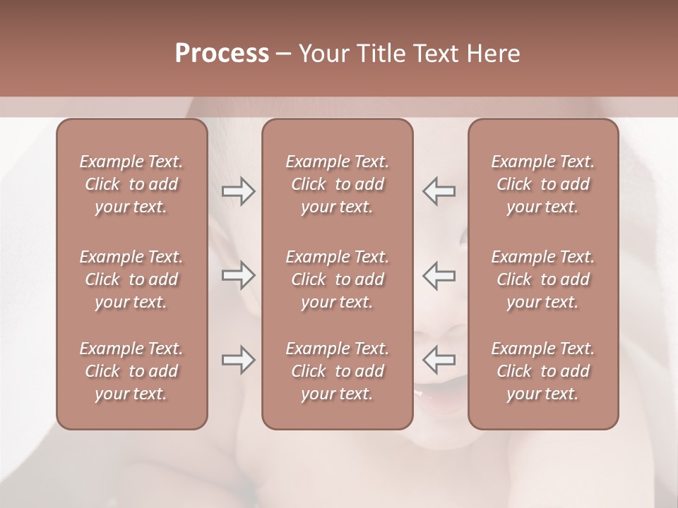 Baby Under The Covers PowerPoint Template