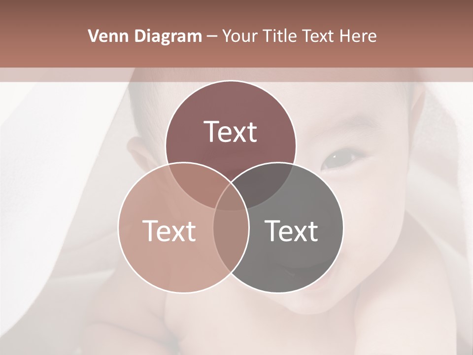 Baby Under The Covers PowerPoint Template