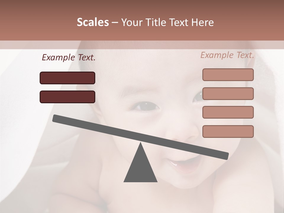 Baby Under The Covers PowerPoint Template