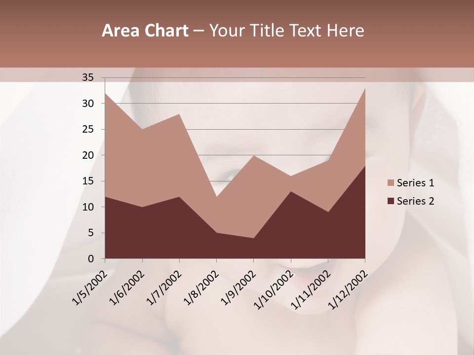 Baby Under The Covers PowerPoint Template