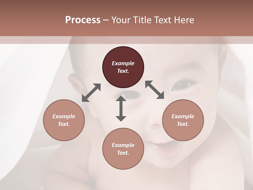 Baby Under The Covers PowerPoint Template