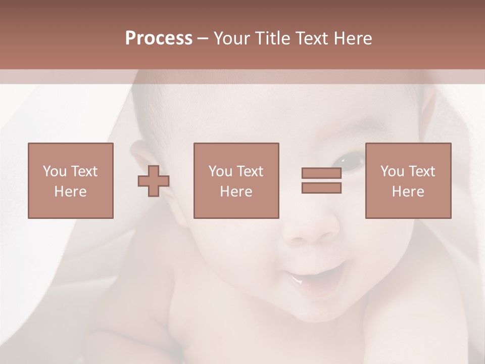 Baby Under The Covers PowerPoint Template