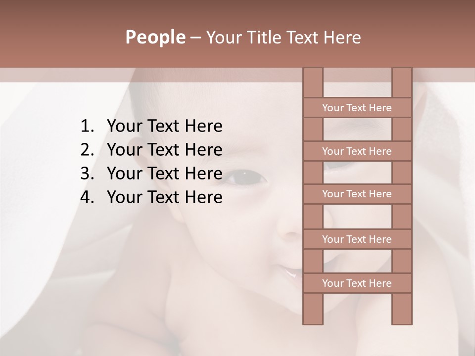 Baby Under The Covers PowerPoint Template