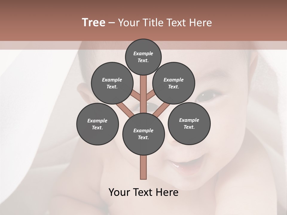 Baby Under The Covers PowerPoint Template