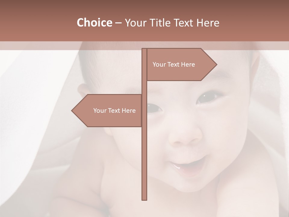 Baby Under The Covers PowerPoint Template