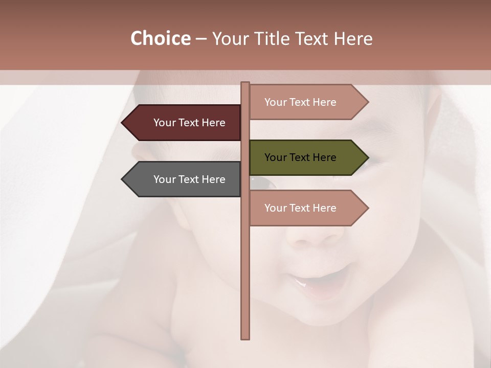 Baby Under The Covers PowerPoint Template