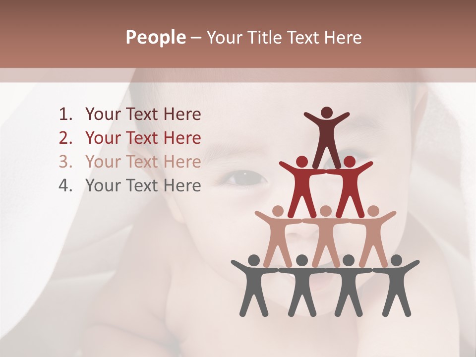 Baby Under The Covers PowerPoint Template