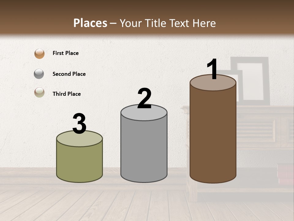 Interior Vase And Radio PowerPoint Template