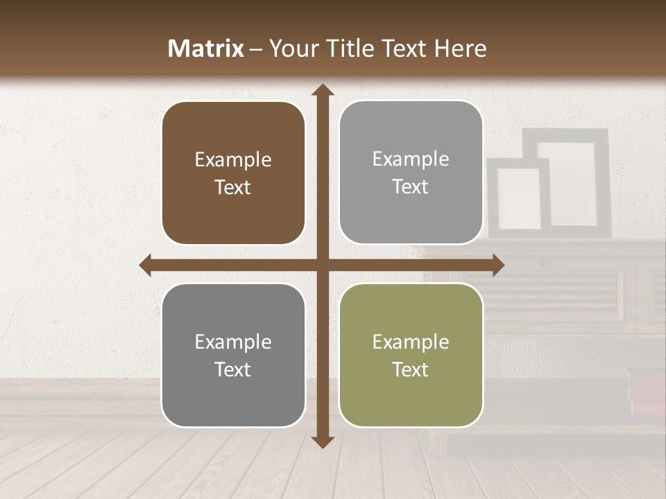 Interior Vase And Radio PowerPoint Template