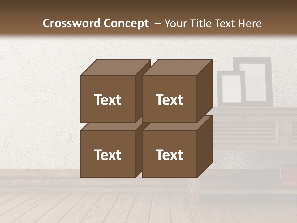 Interior Vase And Radio PowerPoint Template