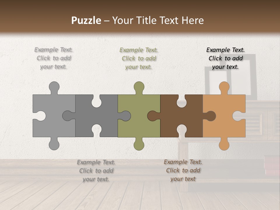 Interior Vase And Radio PowerPoint Template