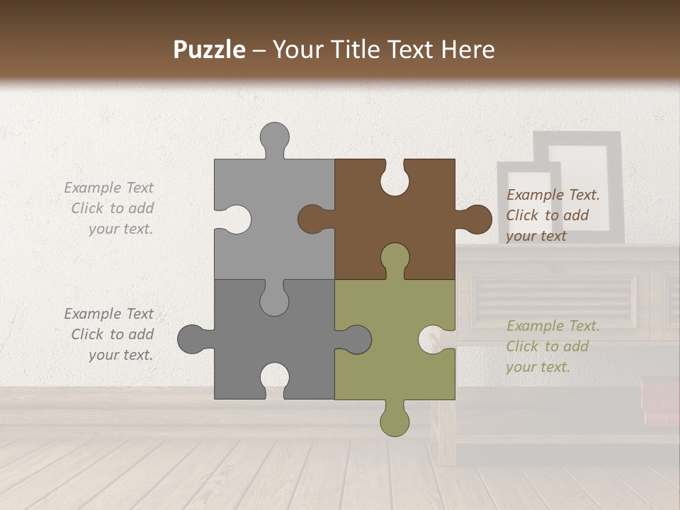 Interior Vase And Radio PowerPoint Template