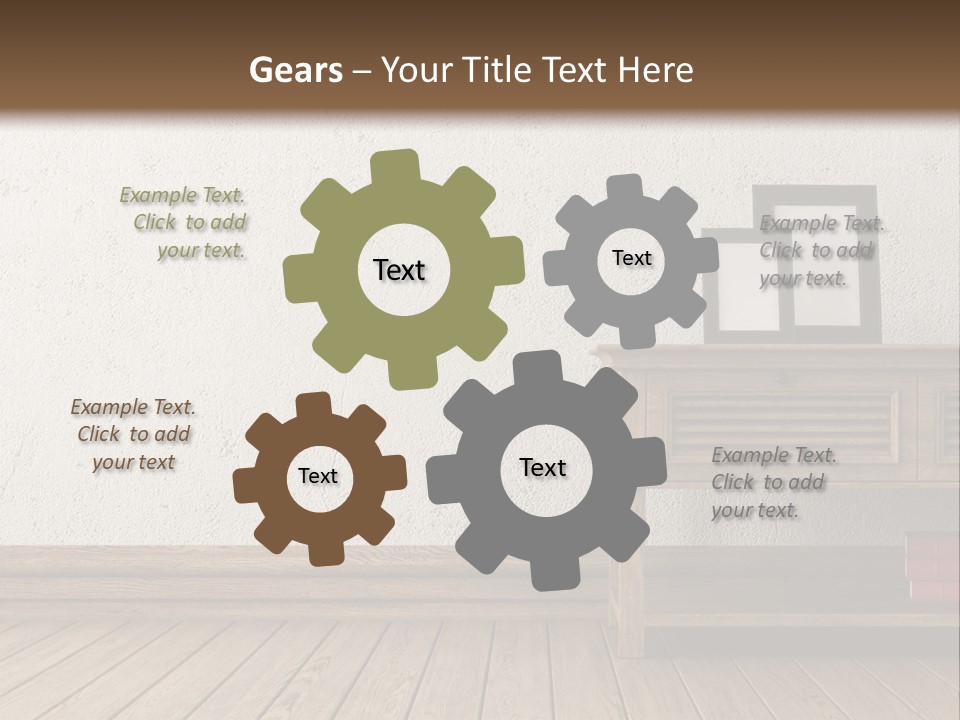 Interior Vase And Radio PowerPoint Template