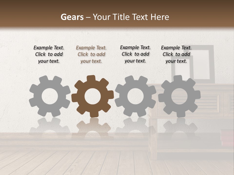 Interior Vase And Radio PowerPoint Template