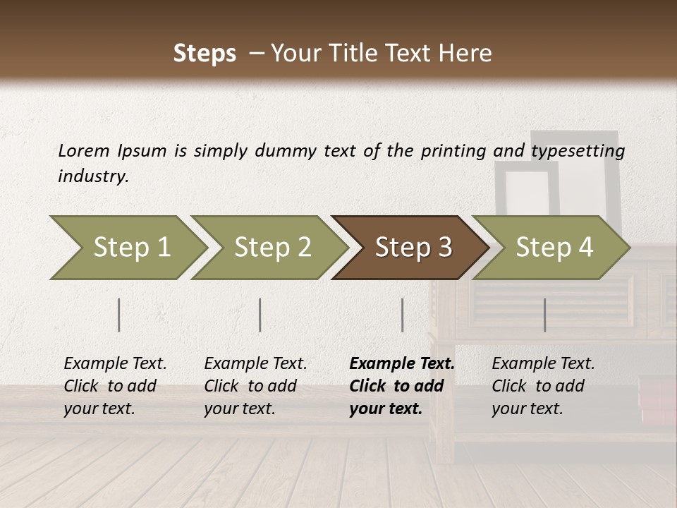 Interior Vase And Radio PowerPoint Template