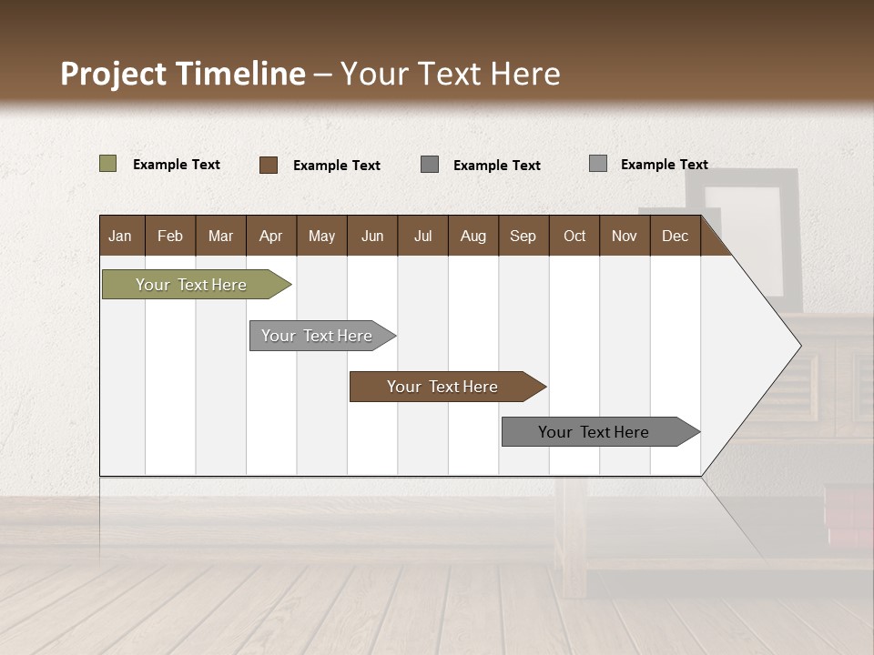 Interior Vase And Radio PowerPoint Template