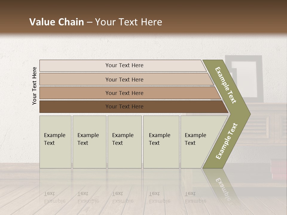Interior Vase And Radio PowerPoint Template