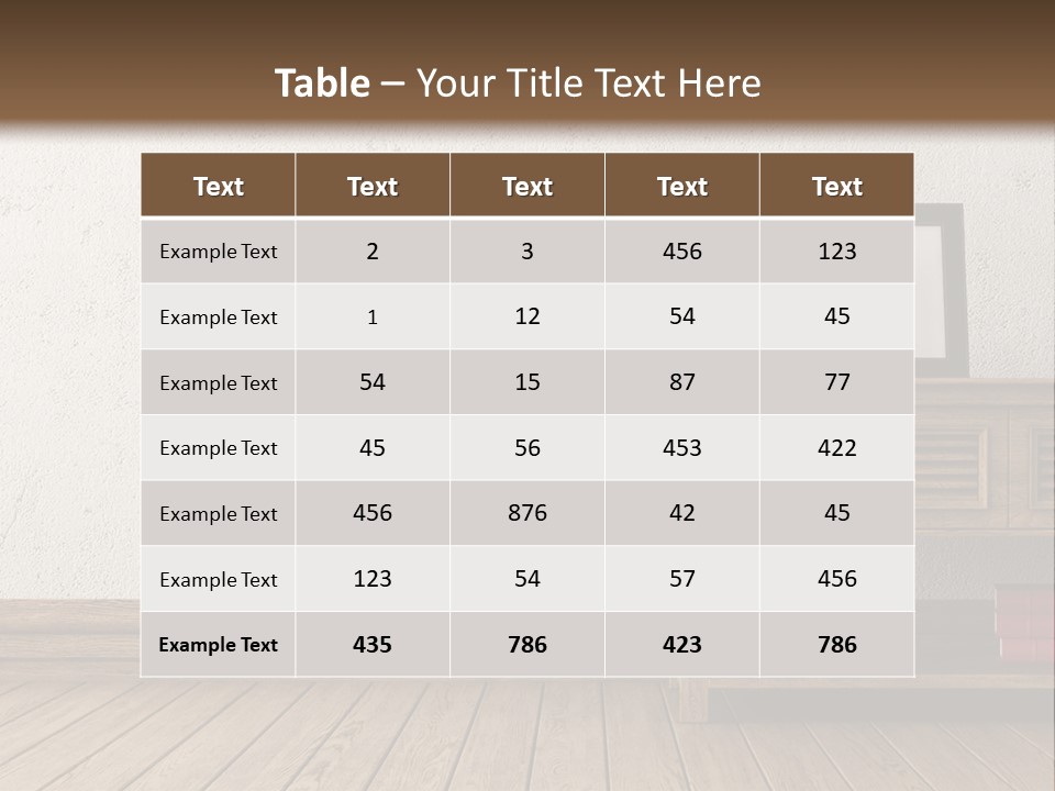 Interior Vase And Radio PowerPoint Template
