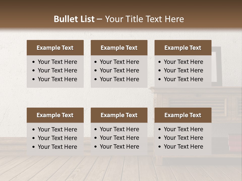 Interior Vase And Radio PowerPoint Template