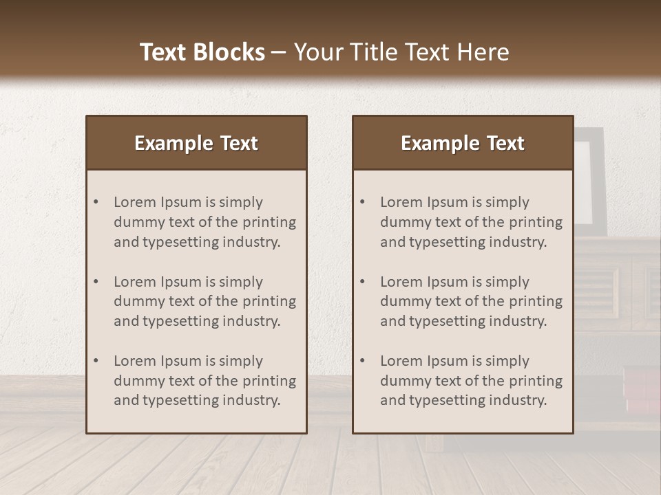 Interior Vase And Radio PowerPoint Template