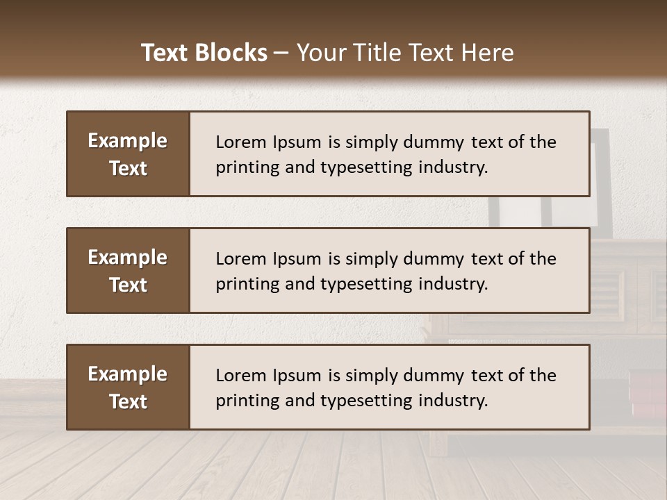 Interior Vase And Radio PowerPoint Template