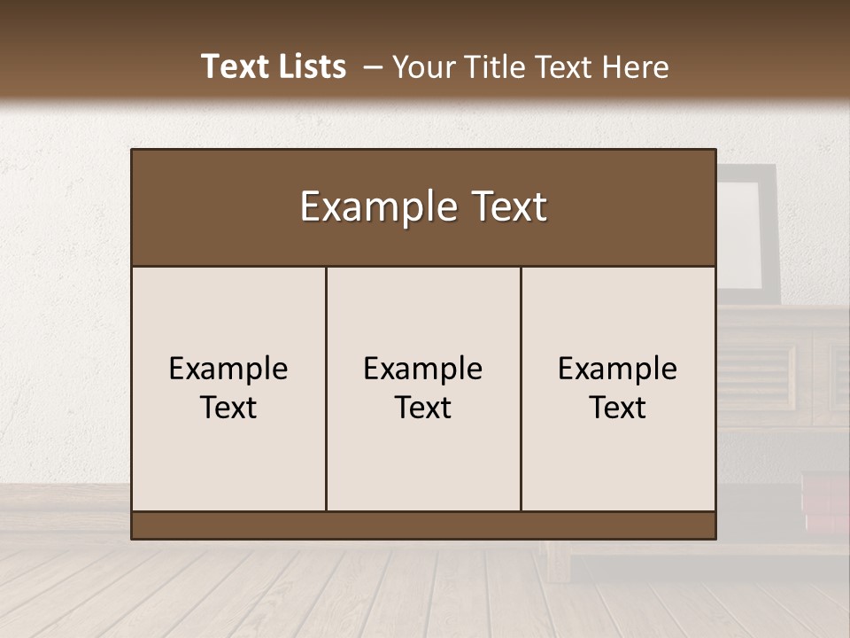 Interior Vase And Radio PowerPoint Template