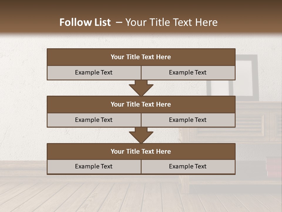 Interior Vase And Radio PowerPoint Template