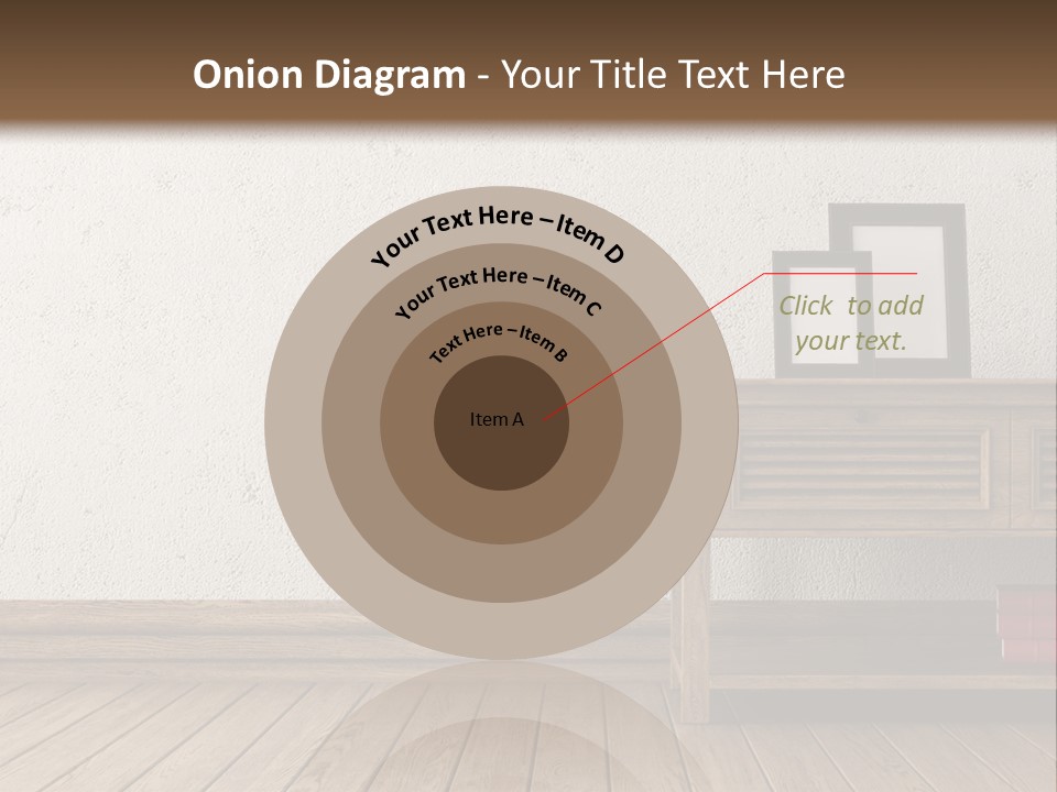 Interior Vase And Radio PowerPoint Template