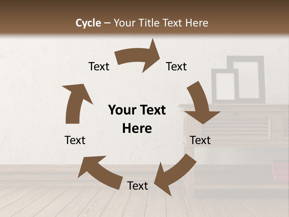 Interior Vase And Radio PowerPoint Template