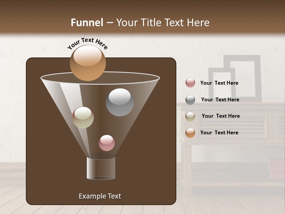 Interior Vase And Radio PowerPoint Template