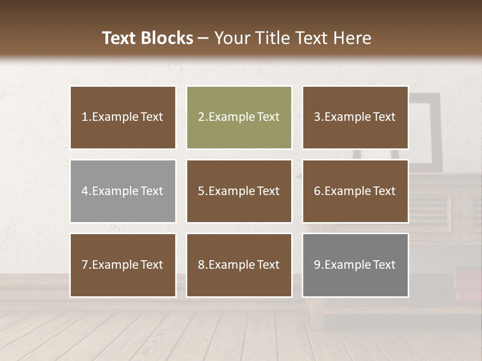 Interior Vase And Radio PowerPoint Template