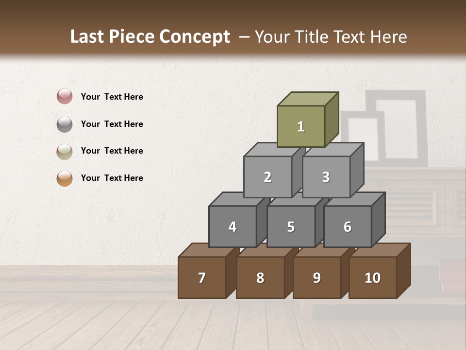 Interior Vase And Radio PowerPoint Template