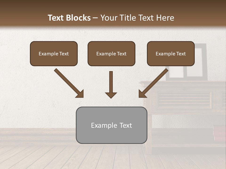 Interior Vase And Radio PowerPoint Template