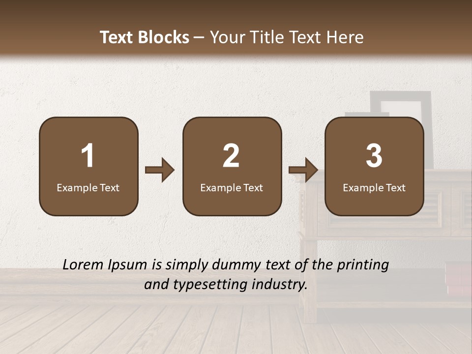 Interior Vase And Radio PowerPoint Template